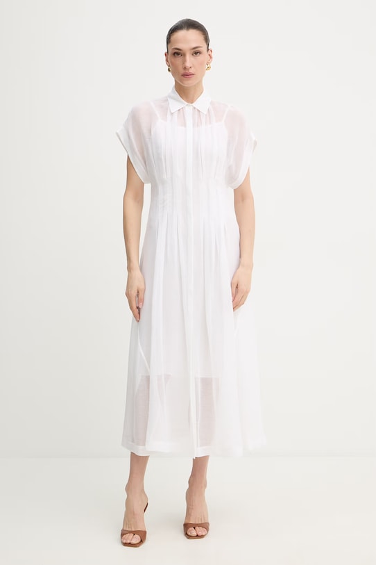 Сукня з додаванням льону BOSS Davinata 50559733 бежевий SS26