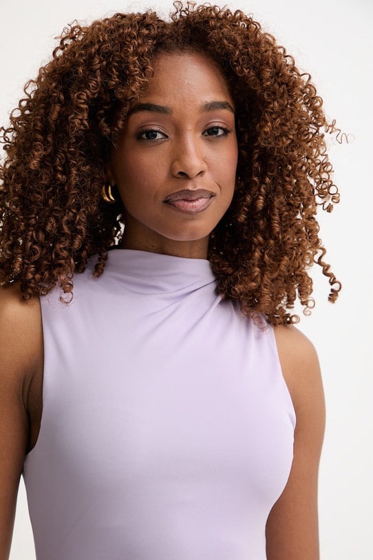 BOSS Φόρεμα με βισκόζη Eylai μωβ 50557369