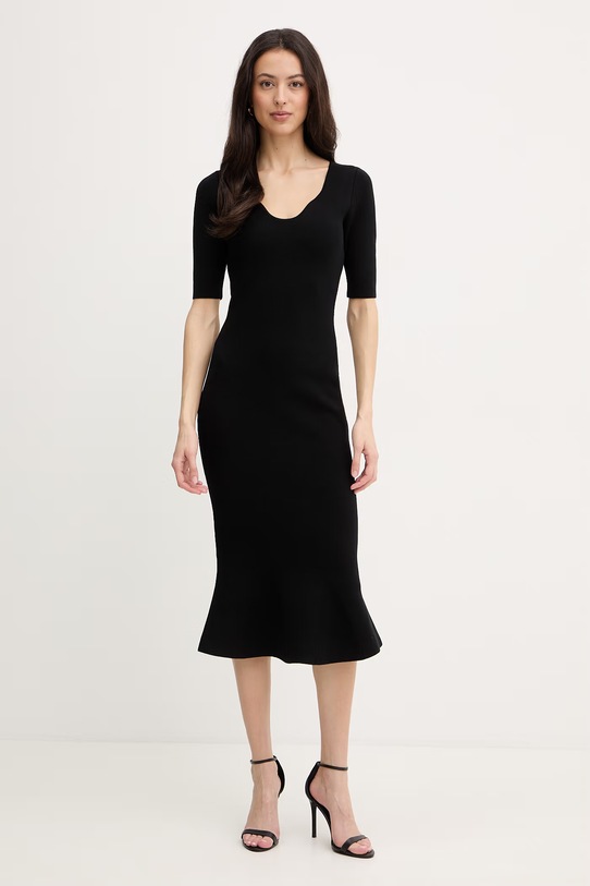 BOSS sukienka Fosa casual czarny 50556685