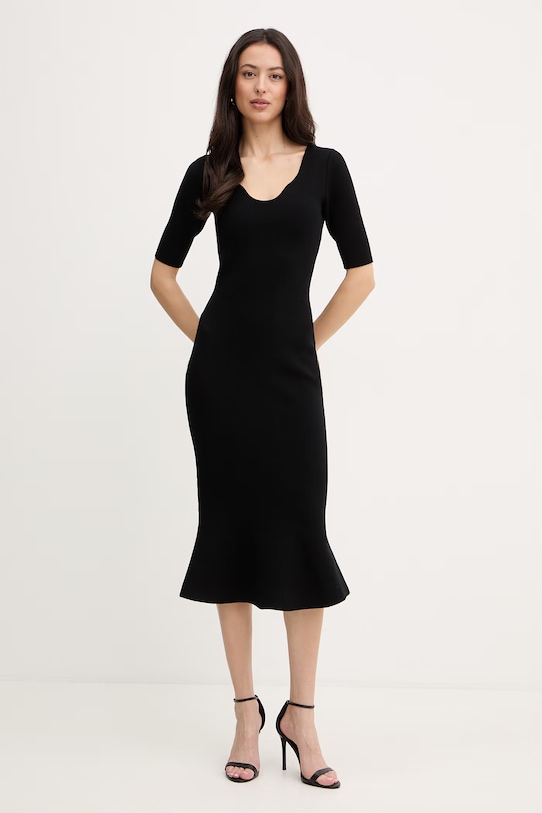 BOSS sukienka Fosa 50556685 czarny SS26