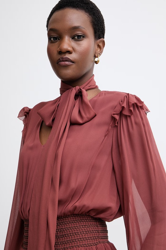 BOSS Orange letné šaty z viskózy C Domingue hnedá 50556647