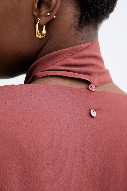 BOSS Orange ljetna haljina od viskoze C Domingue 50556647 smeđa