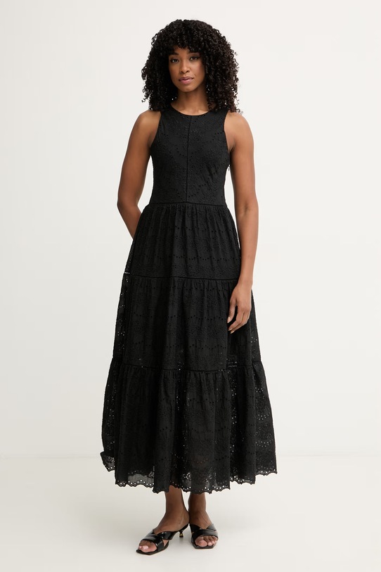 BOSS Orange καλοκαιρινό βαμβακερό C Denvia μαύρο 50559080