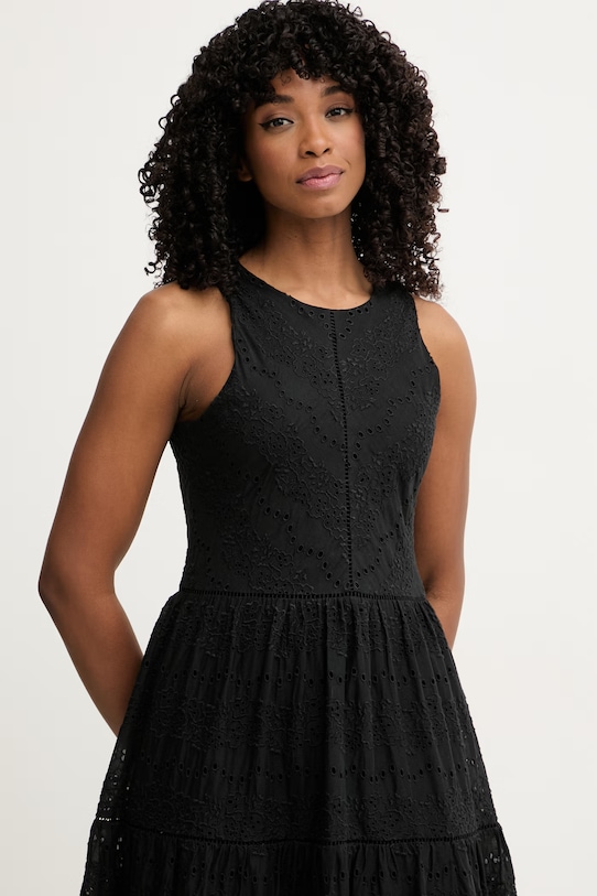 BOSS Orange καλοκαιρινό βαμβακερό C Denvia μαύρο 50559080