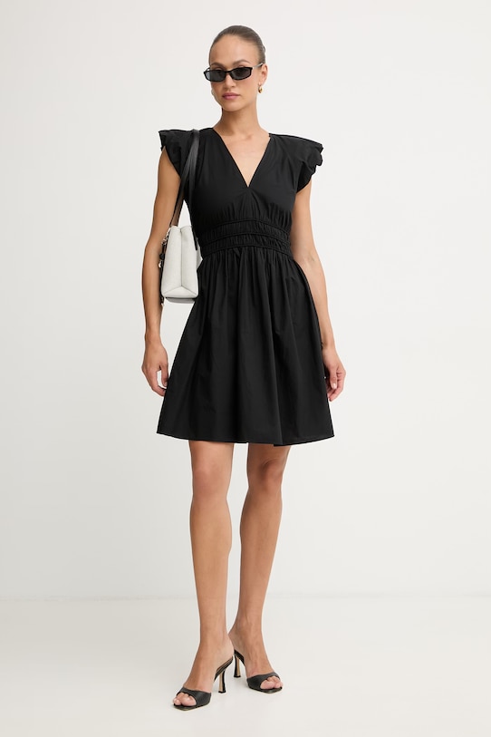 BOSS Orange rochie de vară din bumbac C Darico 50559093 negru SS26