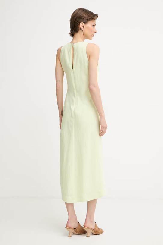 Одяг BOSS Orange сукня з льоном C Delinna 50559243 зелений