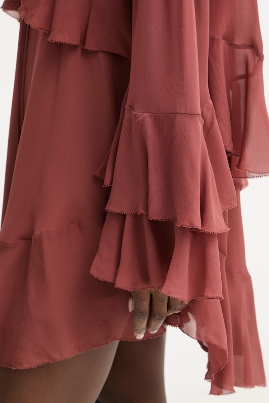 BOSS Orange sukienka z bluzką z wiskozy C Dleja 50565599 pomarańczowy