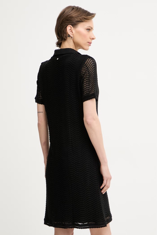 Ρούχα BOSS Orange φόρεμα με βαμβάκι C Eloa 50556367 μαύρο