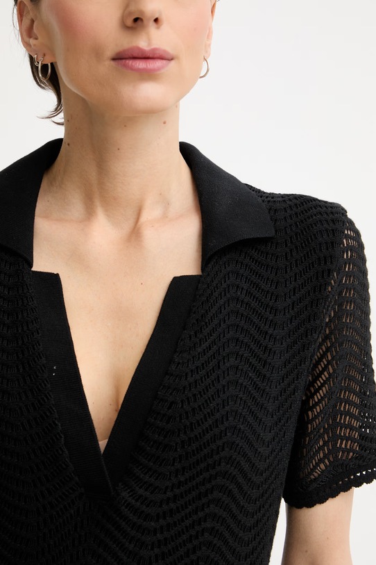 BOSS Orange φόρεμα με βαμβάκι C Eloa 50556367 μαύρο