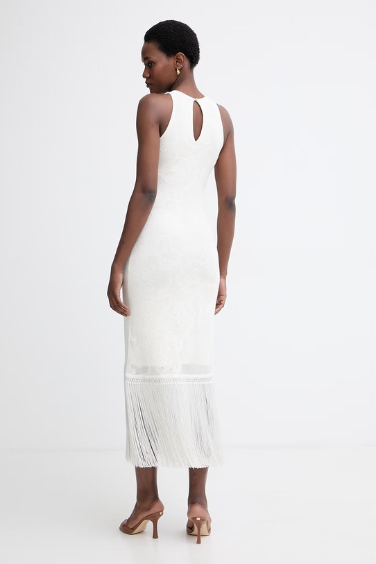 Ρούχα BOSS Orange καλοκαιρινό φόρεμα με βισκόζη C Farseille 50559734 μπεζ