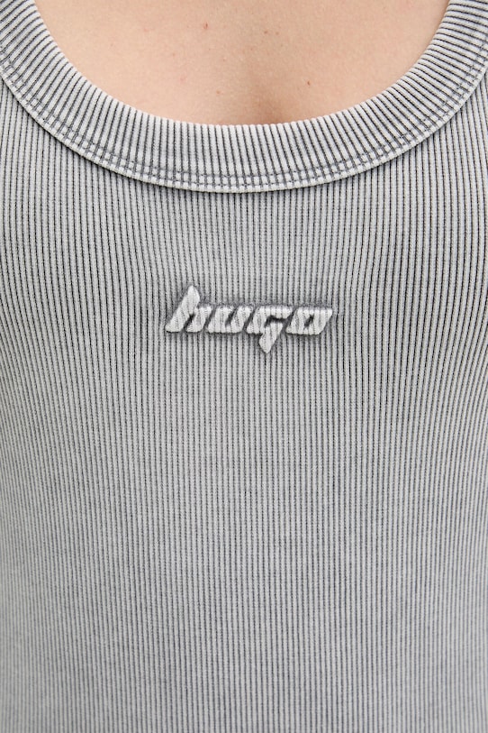 HUGO niebieska sukienka Niliyo_B 50558607 szary