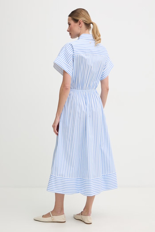 Odzież Joop! sukienka letnia z bawełną 30101379 niebieski