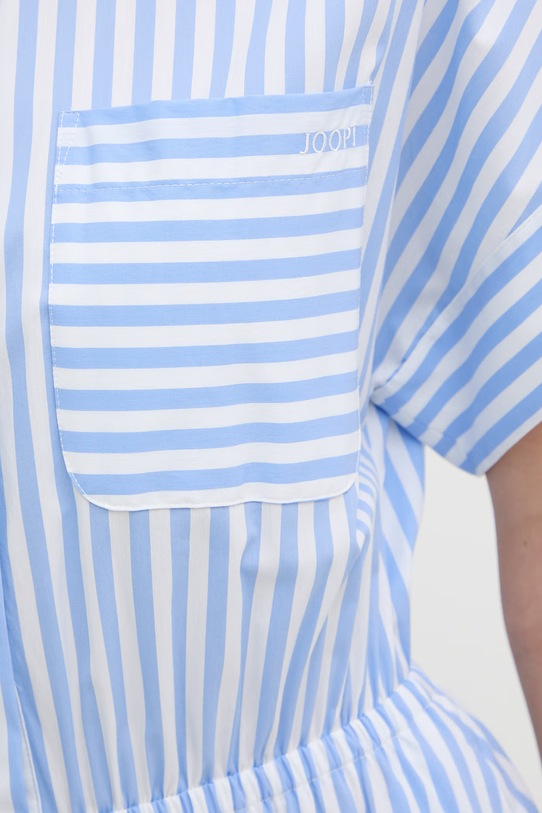 Joop! sukienka letnia z bawełną 30101379 niebieski