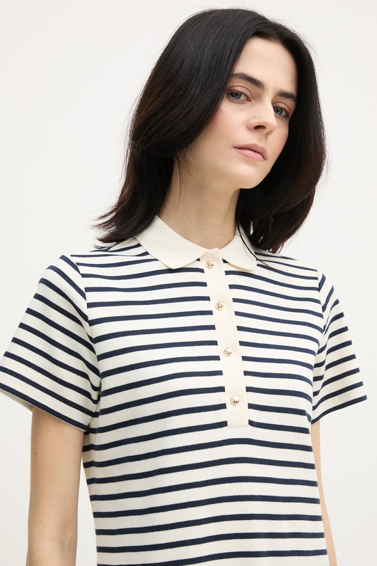 Joop! sukienka bawełniana beżowy 30102058