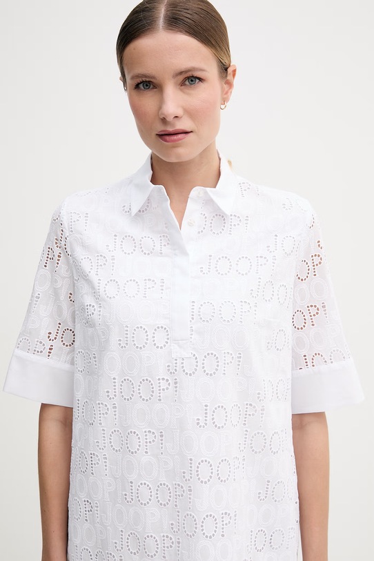 Joop! sukienka bawełniana biały 30102102