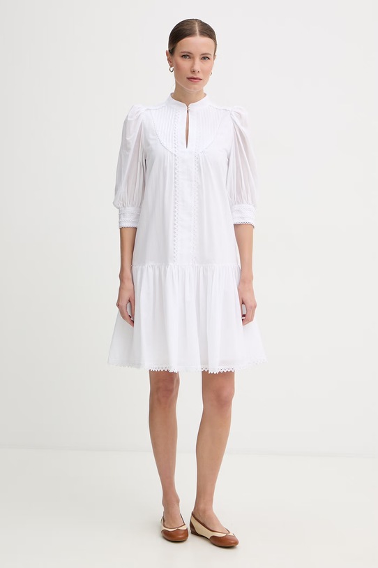 Joop! sukienka letnia bawełniana biały 30102116