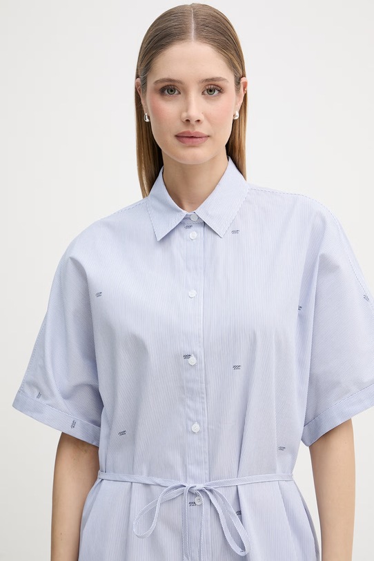 Joop! sukienka bawełniana niebieski 30102171