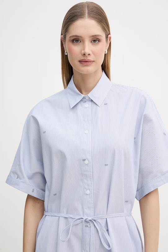 Joop! sukienka bawełniana niebieski 30102171