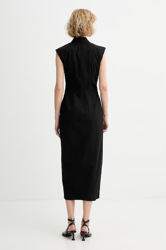 Oblečenie rag & bone šaty s bavlnou Leah RJ7725H3FBL čierna