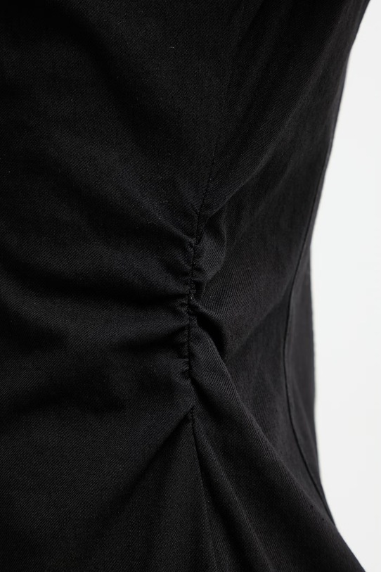 rag & bone šaty s bavlnou Leah RJ7725H3FBL čierna