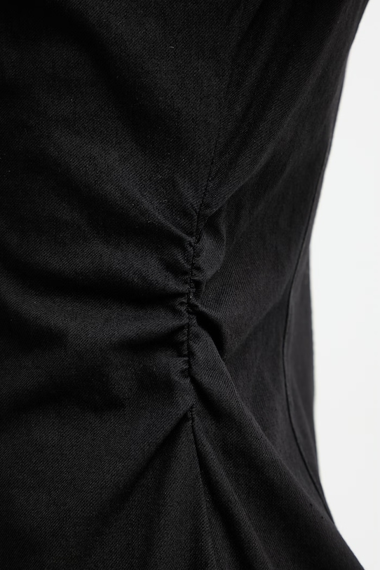 rag & bone šaty s bavlnou Leah RJ7725H3FBL čierna