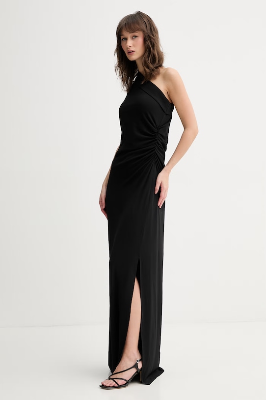 HUGO sukienka drapowana 50557543 czarny SS26