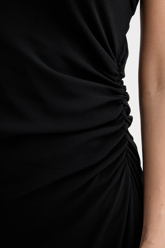 HUGO sukienka drapowana 50557543 czarny