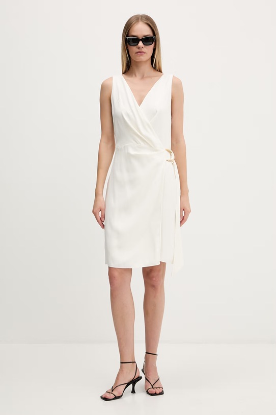 HUGO лятна рокля с вискоза Kabivanna 50559181 бежов SS26