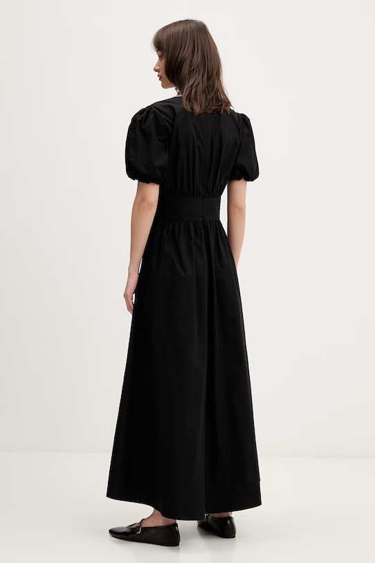 Odjeća HUGO haljina A-kroja od pamuka Kodela 50559524 crna