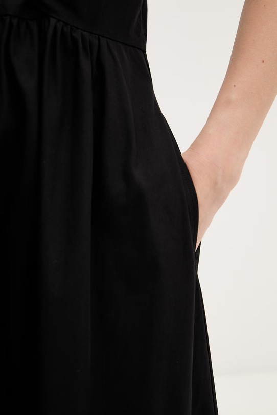 HUGO haljina A-kroja od pamuka Kodela 50559524 crna