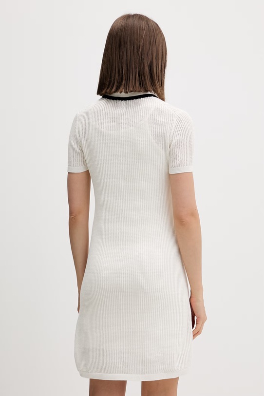 Odzież HUGO sukienka sweterkowa bawełniana Slysy 50557776 beżowy