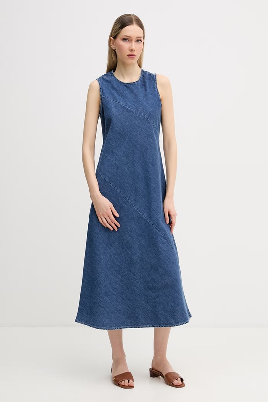 DKNY sukienka letnia jeansowa DJ6D9187 niebieski SS26