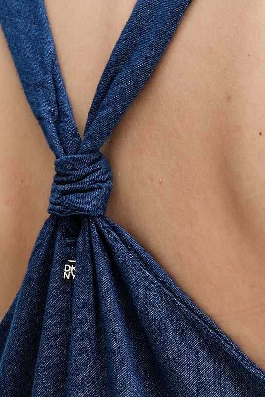 Dkny sukienka bawełniana DJ6D9188 niebieski