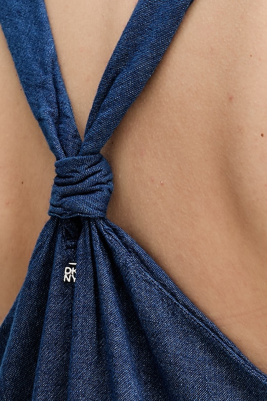 Dkny sukienka bawełniana DJ6D9188 niebieski