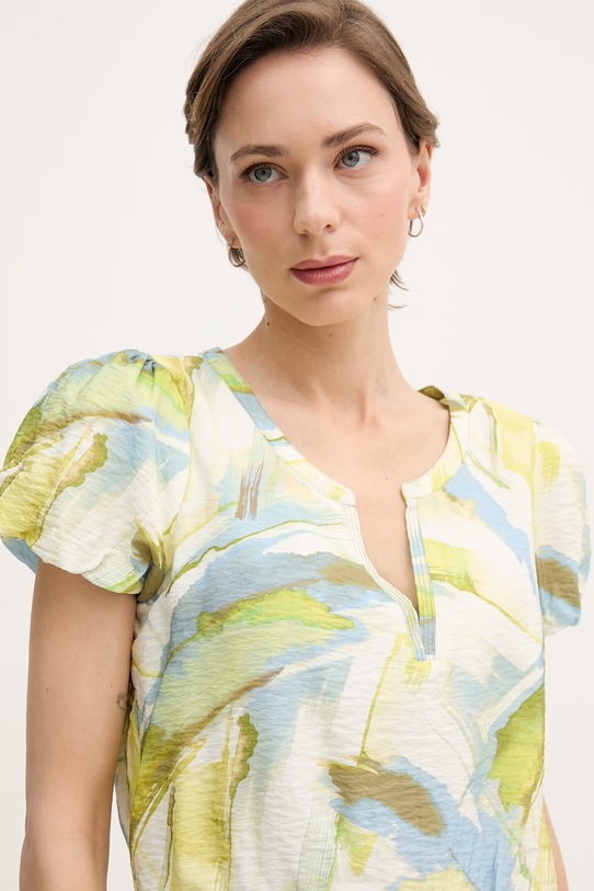 DKNY sukienka letnia z wiskozy niebieski P6BB7EEU