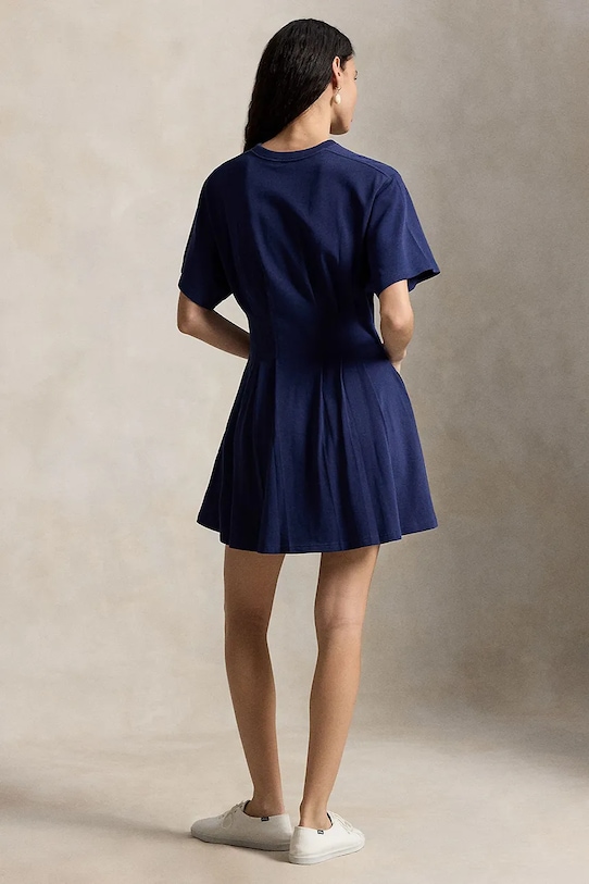 Polo Ralph Lauren JERSY-KNT-DRESSES розкльошена сукня бавовняна 211A96342004 темно-синій SS26