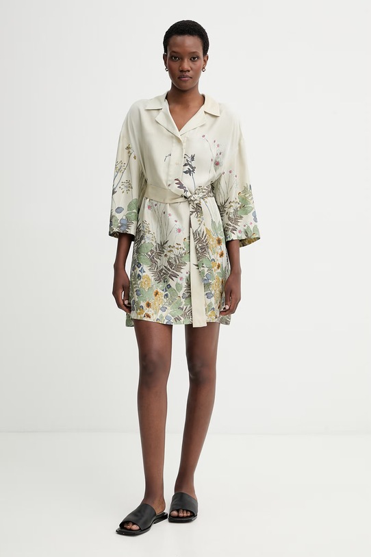 Odzież MUNTHE sukienka jedwabna RATANA 261130326118 zielony