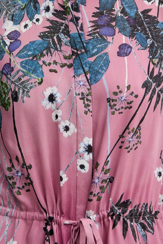 MUNTHE sukienka z dodatkiem jedwabiu BERNADETTE 261131726131 różowy