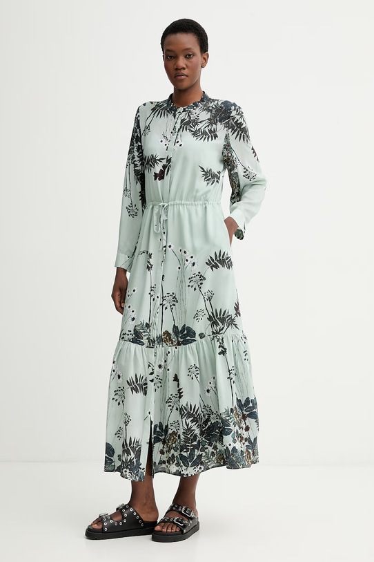 MUNTHE vestito con seta BERNADETTE 261131726131 turchese SS26