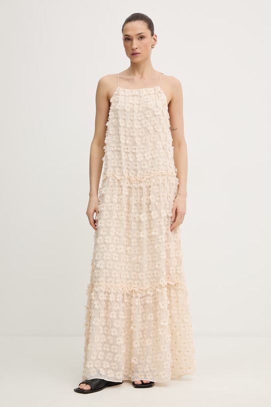 MUNTHE sukienka BOHDANA beżowy 261132426124