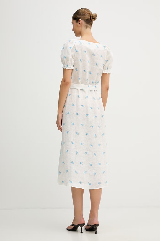 The Sleeper sukienka letnia lniana BRDR01F103N beżowy SS26