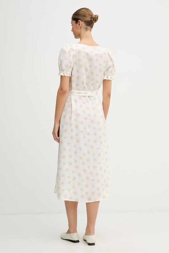 The Sleeper sukienka lniana BRDR01F028N beżowy SS26