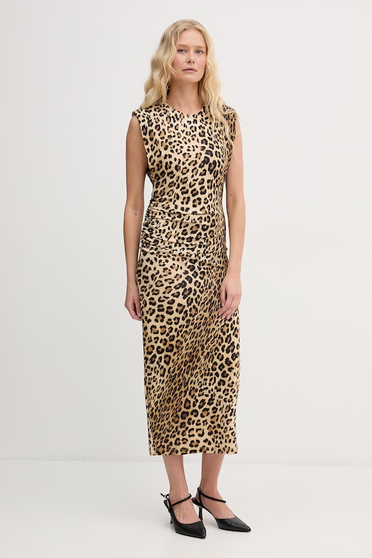 Lola Casademunt sukienka drapowana beżowy LS2616152