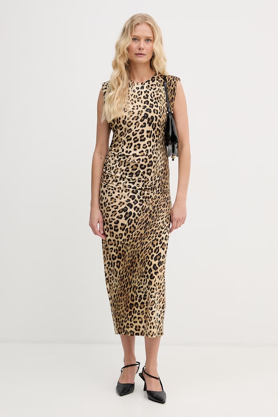 Lola Casademunt sukienka drapowana LS2616152 beżowy SS26