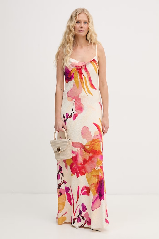 Lola Casademunt sukienka letnia MS2616008 beżowy SS26