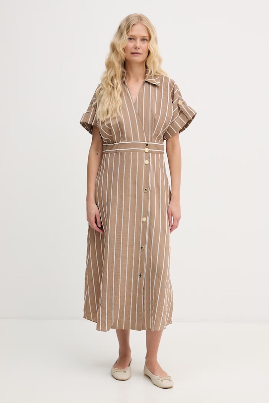 Lola Casademunt sukienka brązowy MS2616037