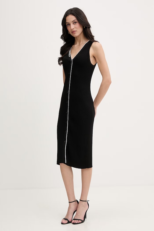 Îmbrăcăminte Karl Lagerfeld rochie cu vâscoză B2W13004 negru