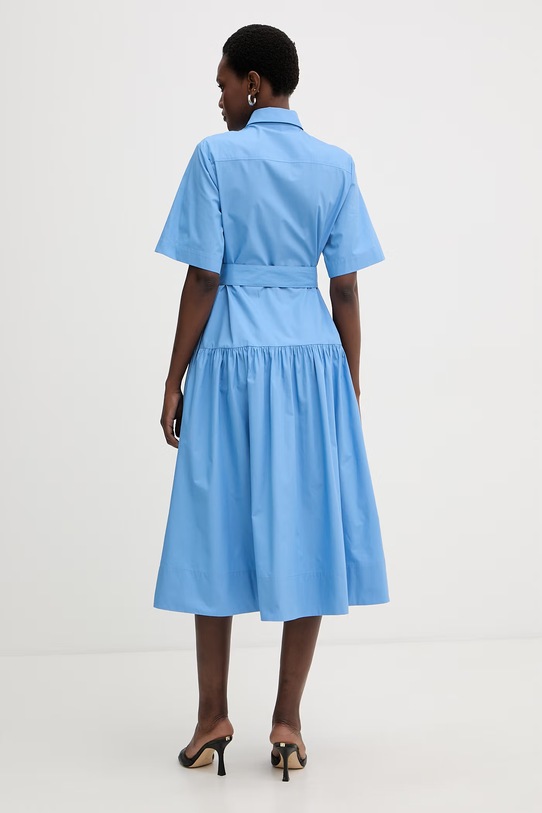 Odzież Karl Lagerfeld sukienka koszulowa bawełniana B2W13017 niebieski