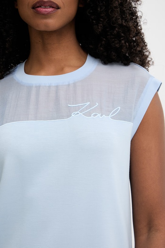 Karl Lagerfeld sukienka z wiskozą B2W13033 niebieski