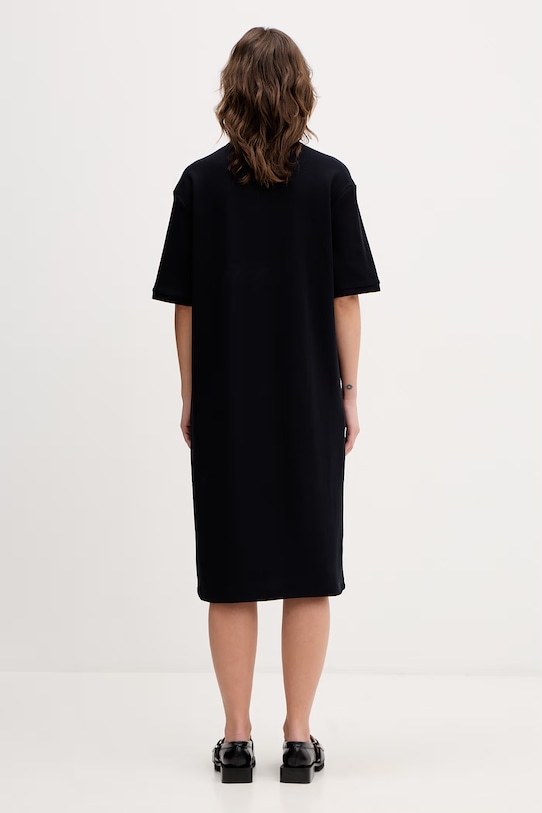 Odzież Fred Perry sukienka bawełniana D2173 granatowy